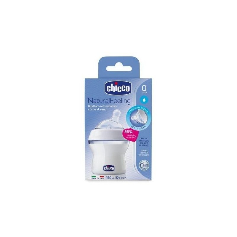 CHICCO BIBERON NATURAL FEELING+MICRO CIUCCIO ROSA/AZZURRO               