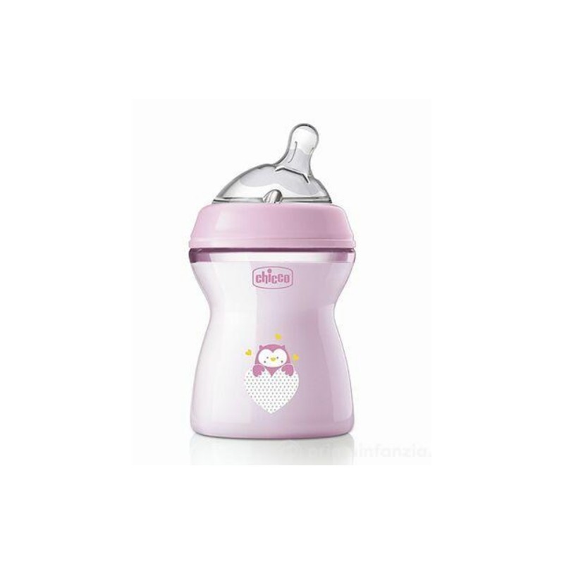 CHICCO BIBERON NF PLAST.2M+ 250ML BIMBA                                 