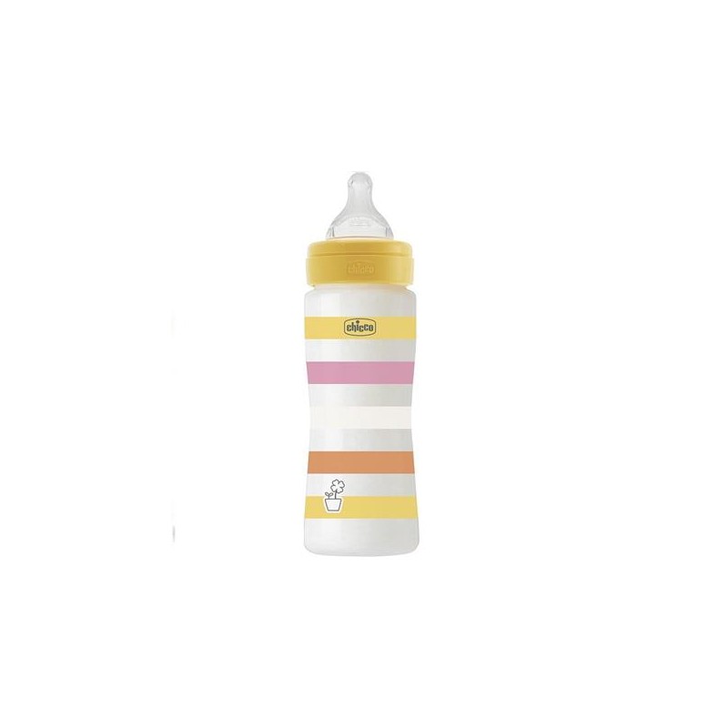 CHICCO BIBERON BENESSERE BIMBA 330ML FL.VELOCE SILICONE                 