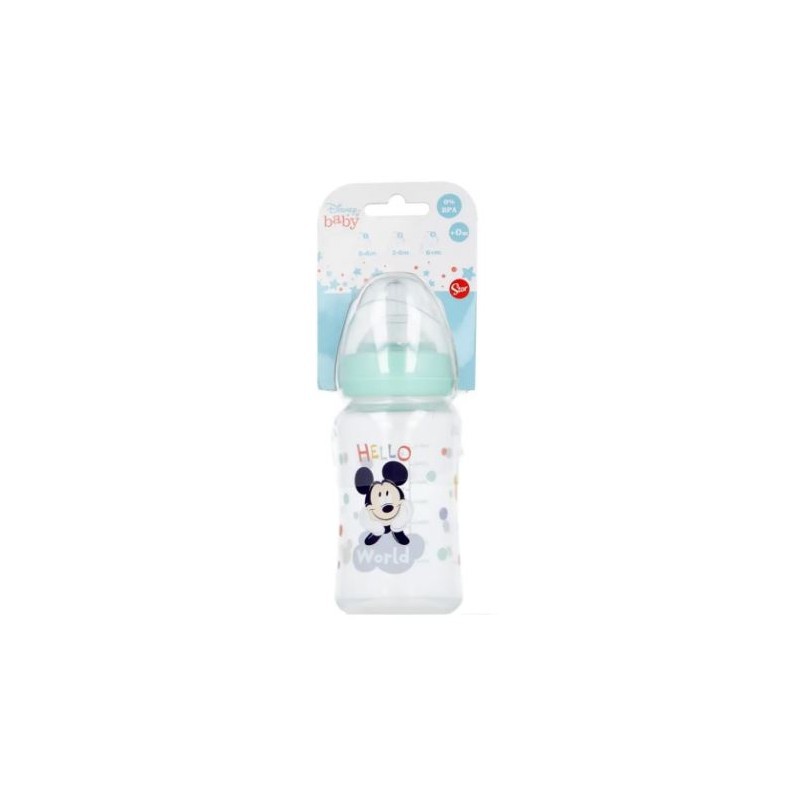 DISNEY BABY BIBERON 240ML SILIC.MICHEY TETT.3P ART.13002                