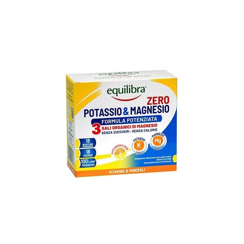 EQUILIBRA ZERO INTEGRATORE POTASSIO & MAGNESIO 18 BUSTINE