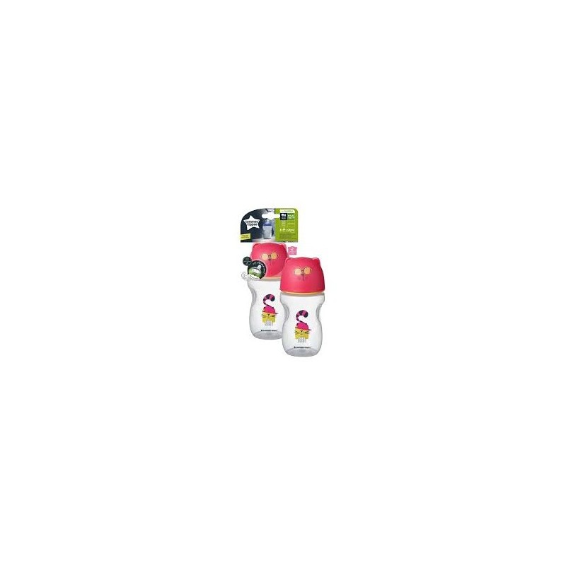 TOMMEE TIPPEE TAZZA TRANSITION TO CUP 12M+ 300ML GIRL SOFT              