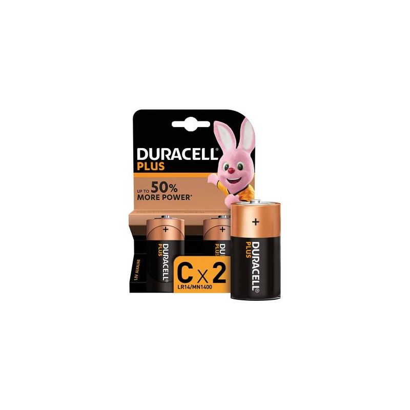 Batterie Duracell Plus Batterie 2pz Mezza Torcia LR14 MN1400 C