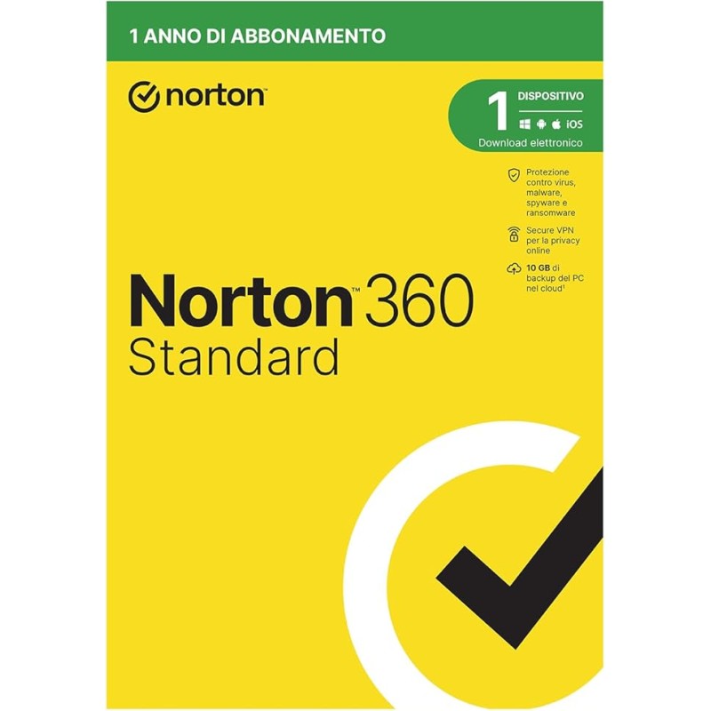 Antivirus NortonLifeLock Norton 360 Standard 1 licenza/e 1 anno/i