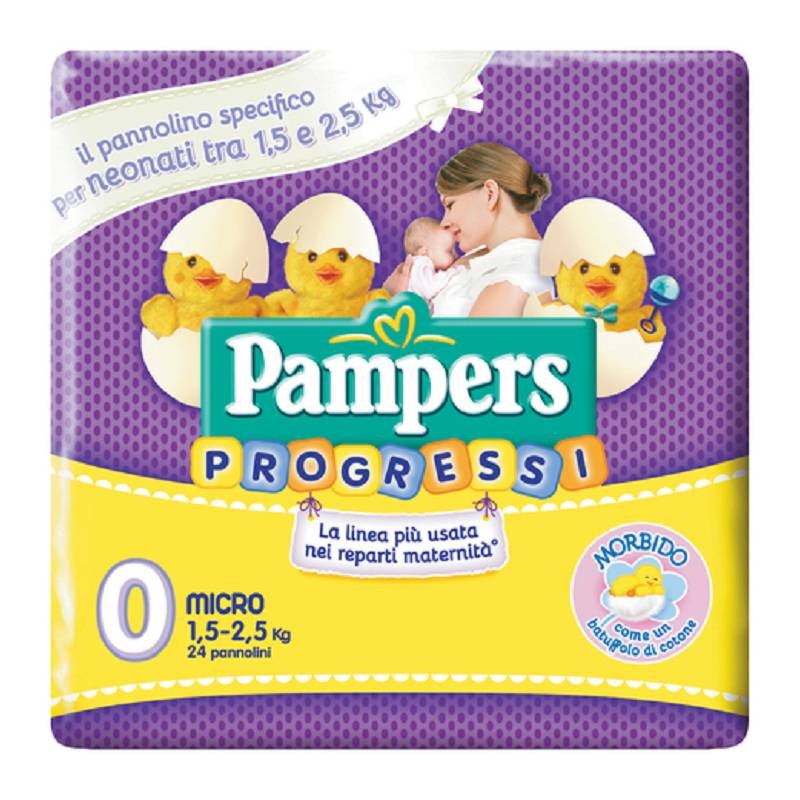 PAMPERS MICRO NEW BABY PANNOLINO 1-2,5 KG 24PZ                          