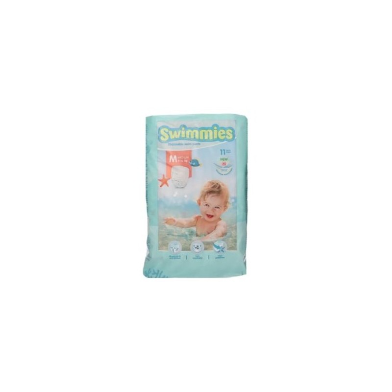 SWIMMIES TG.M 9-15KG 11PZ PANNOLINO x PISCINA ART.271603                