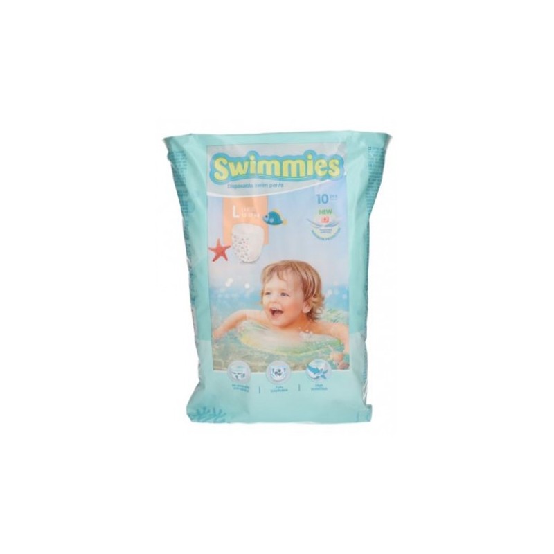 SWIMMIES TG.L 12-17KG 10PZ PANNOLINO x PISCINA ART.271604               