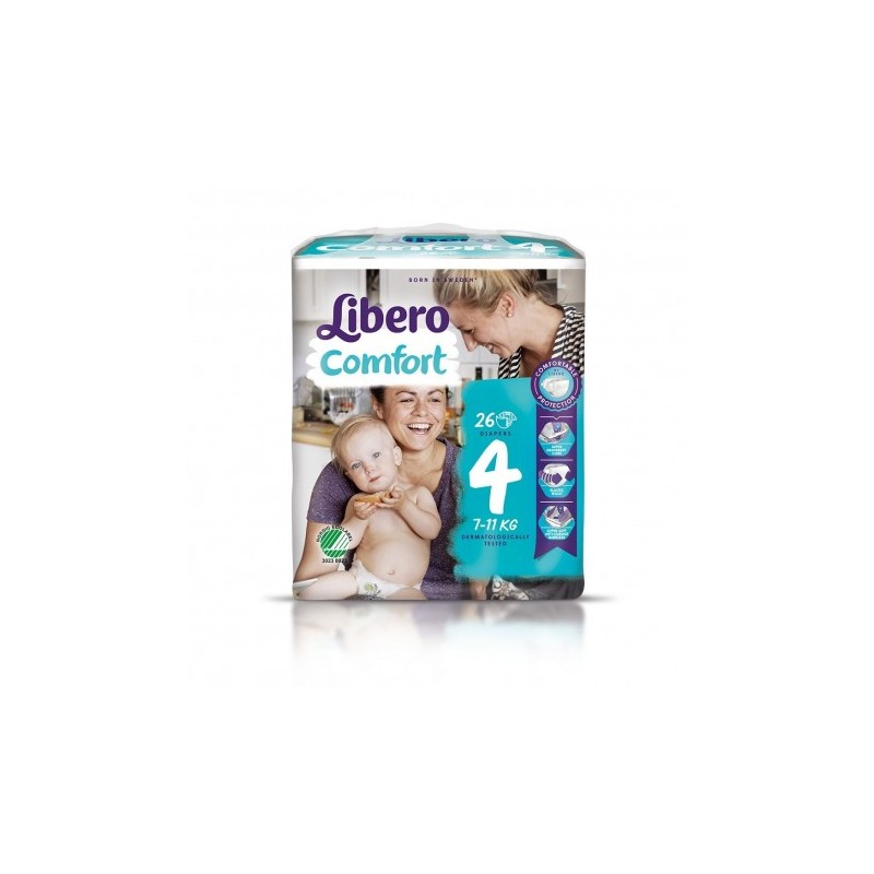 LIBERO 4 COMFORT 7-11KG 26PZ PANNOLINI                                  