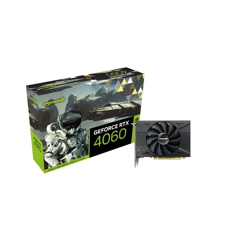 SCHEDA VIDEO MANLI GEFORCE RTX 4060 8 GB NEBULA SINGLE V1 (N72740600M15800)